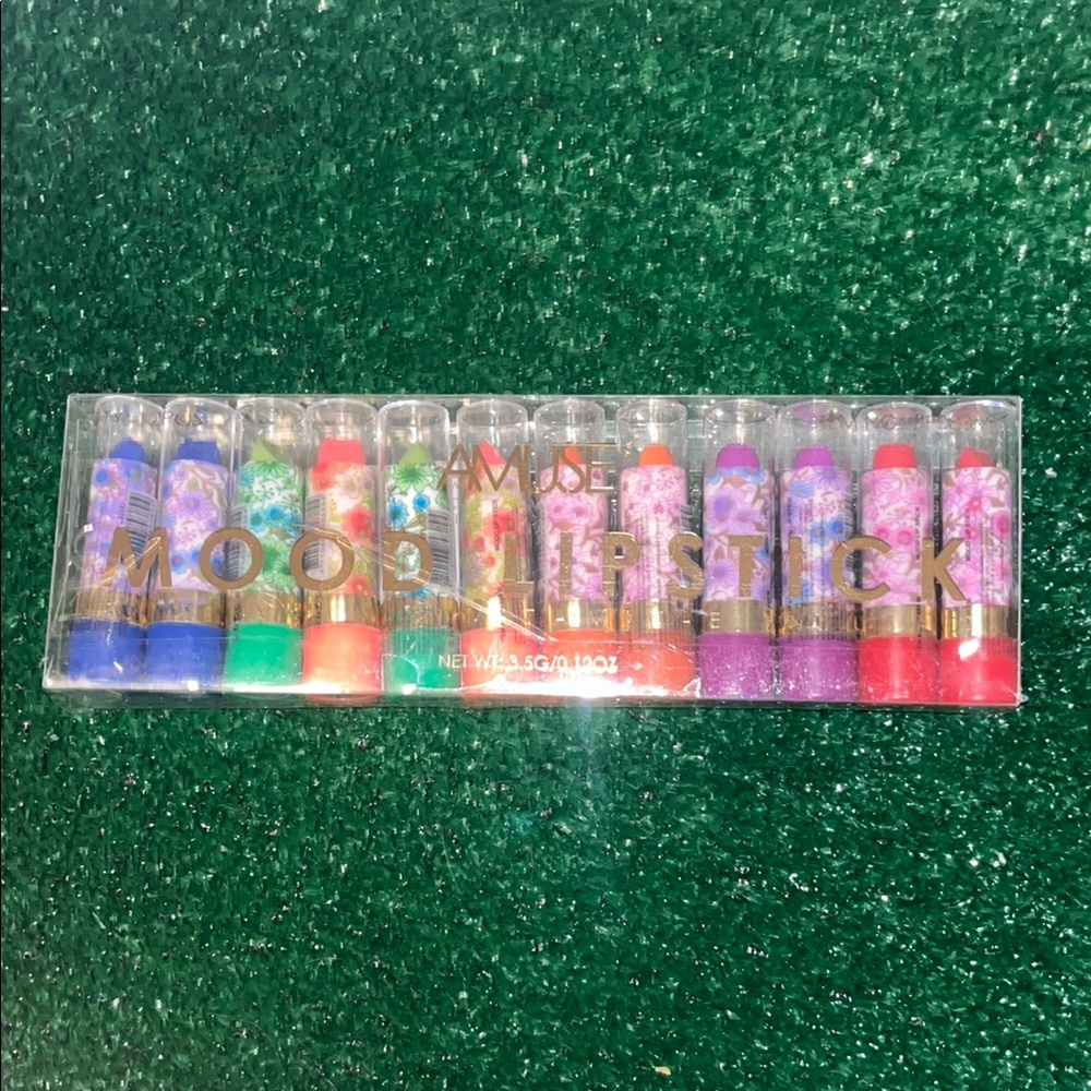 Amuse Mood Lipstick Set - Multicolor Aloe Vera + Vitamin E Infused